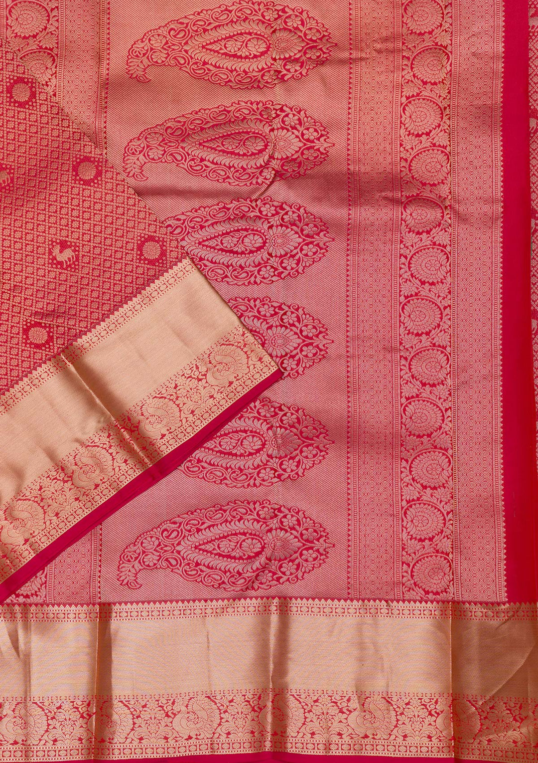 Red Zariwork Kanjivaram Pure Silk Saree