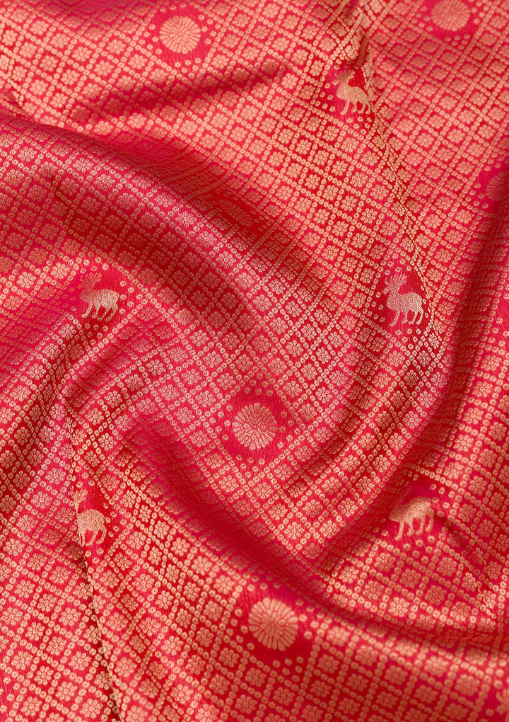 Red Zariwork Kanjivaram Pure Silk Saree