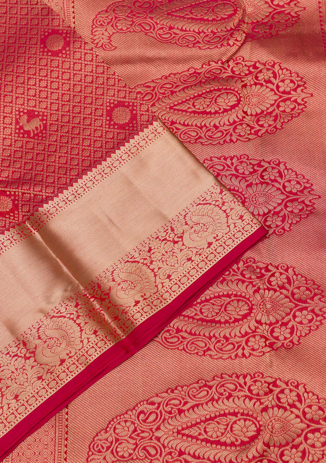 Red Zariwork Kanjivaram Pure Silk Saree
