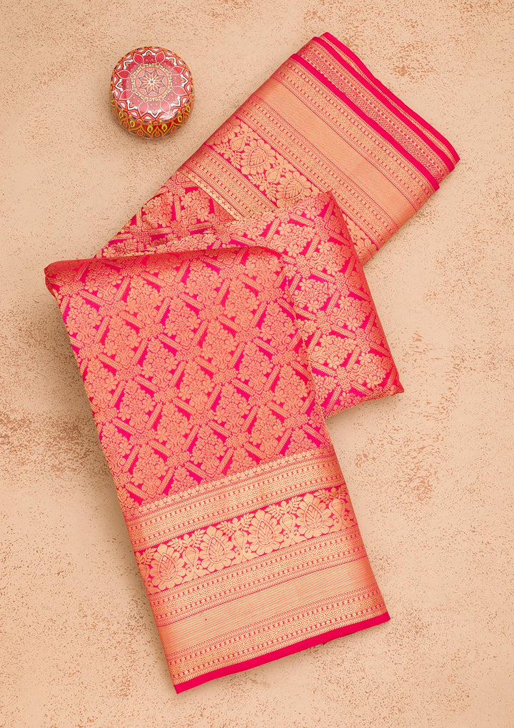 Red Zariwork Pure Silk Saree