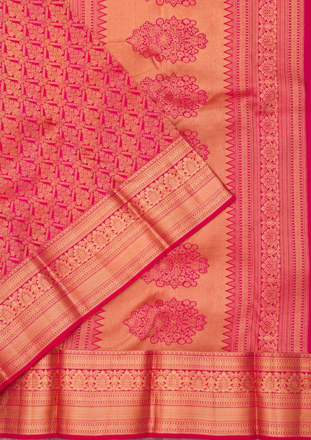 Red Zariwork Pure Silk Saree