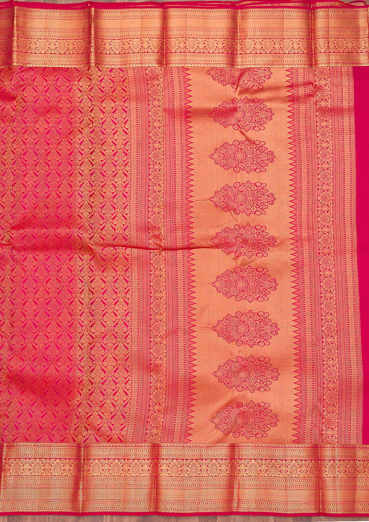 Red Zariwork Pure Silk Saree
