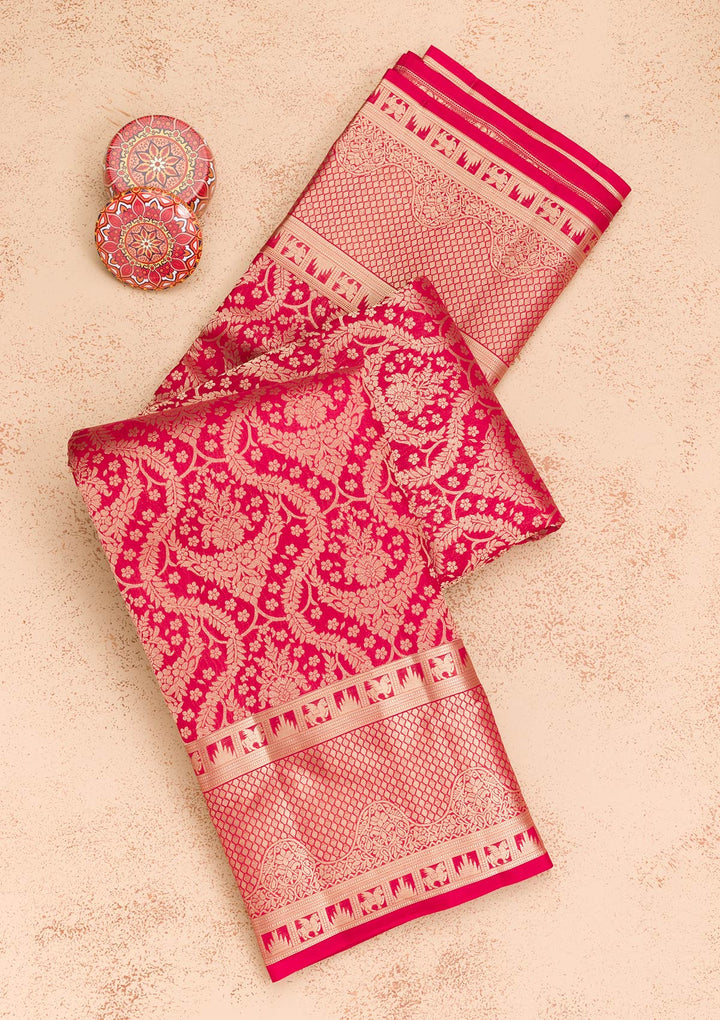 Red Zariwork Banarasi Pure Silk Saree