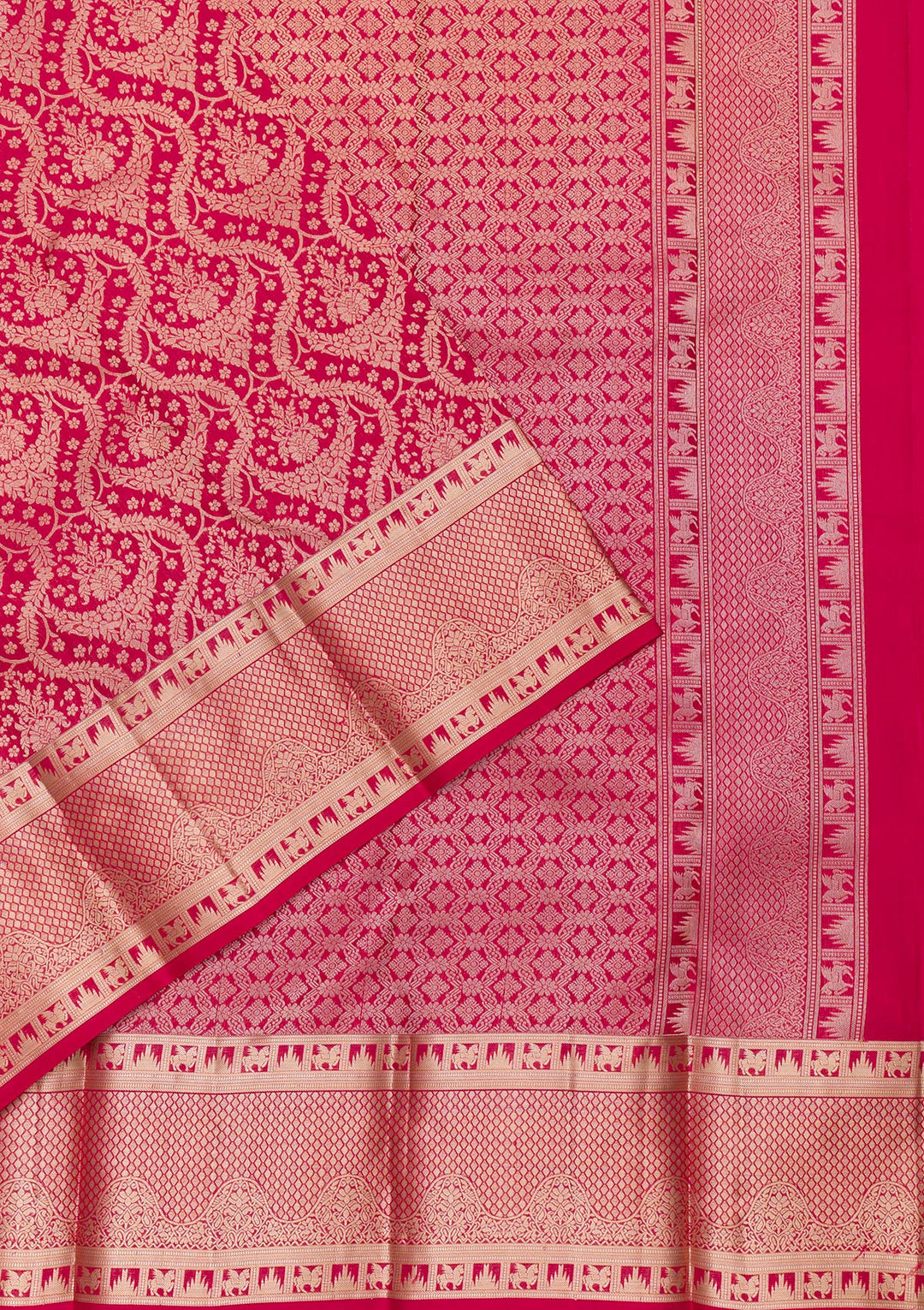 Red Zariwork Banarasi Pure Silk Saree