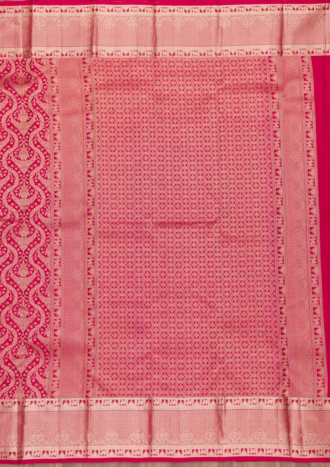 Red Zariwork Banarasi Pure Silk Saree