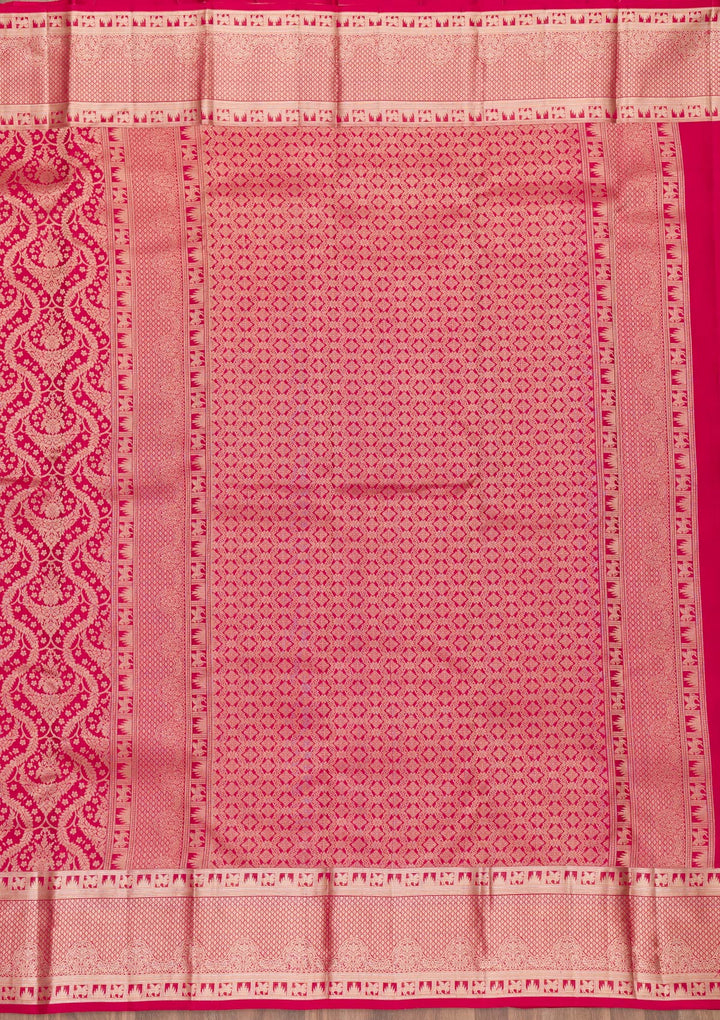 Red Zariwork Banarasi Pure Silk Saree