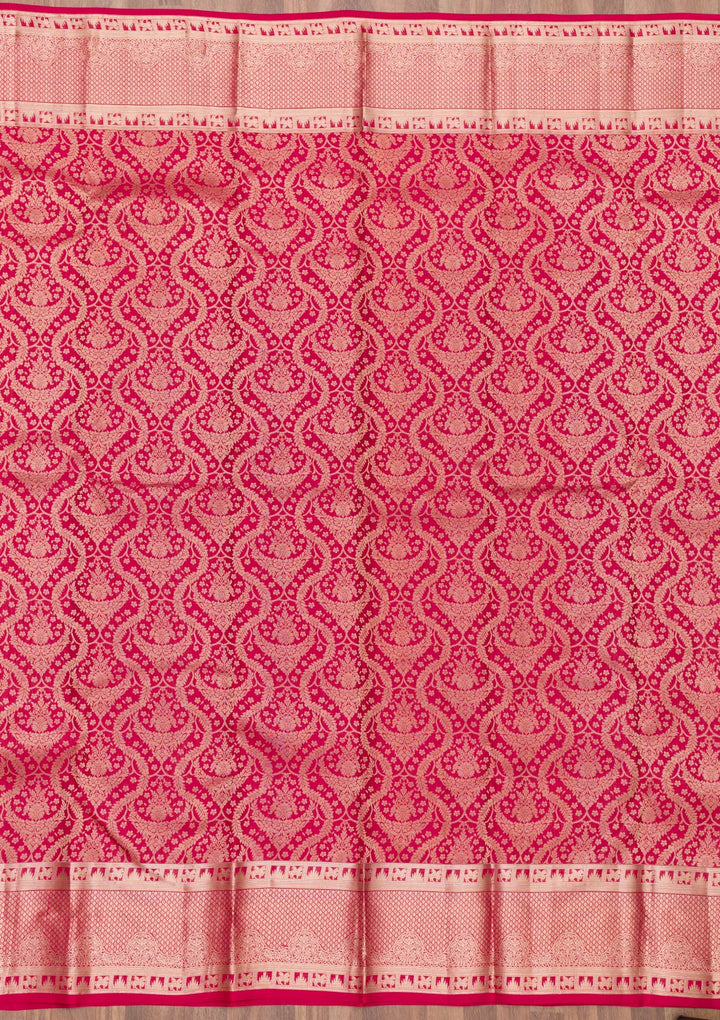 Red Zariwork Banarasi Pure Silk Saree