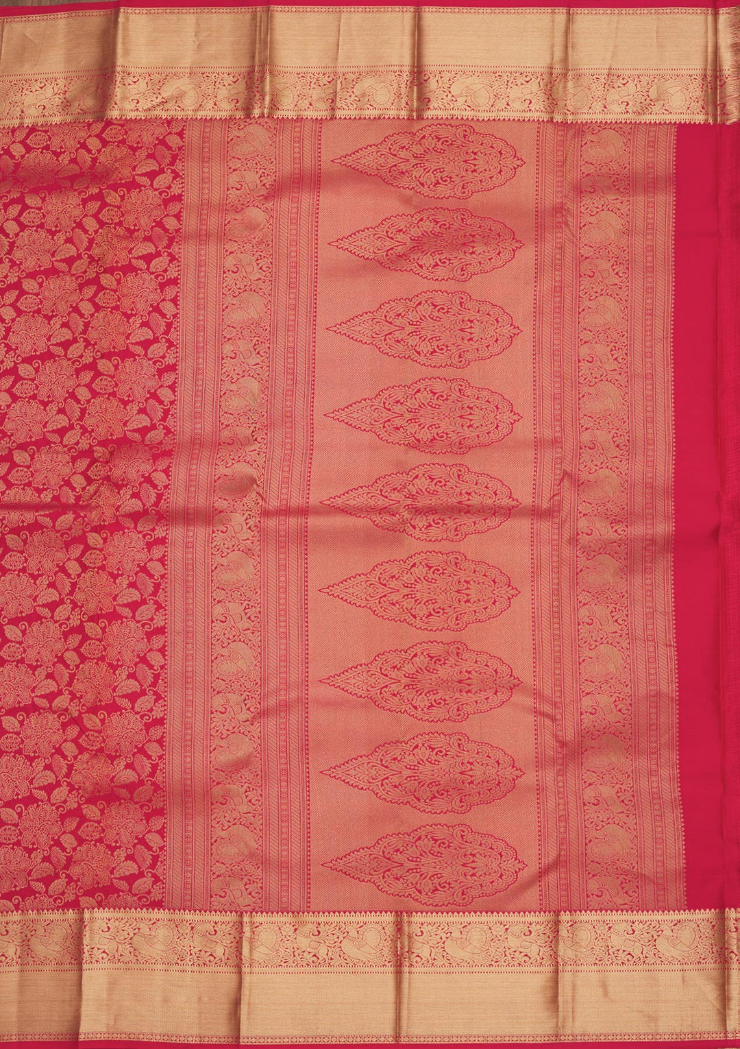 Red Zariwork Pure Silk Saree