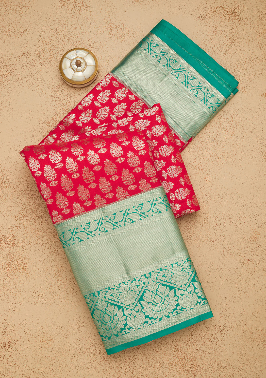 Red Zariwork Pure Silk Saree