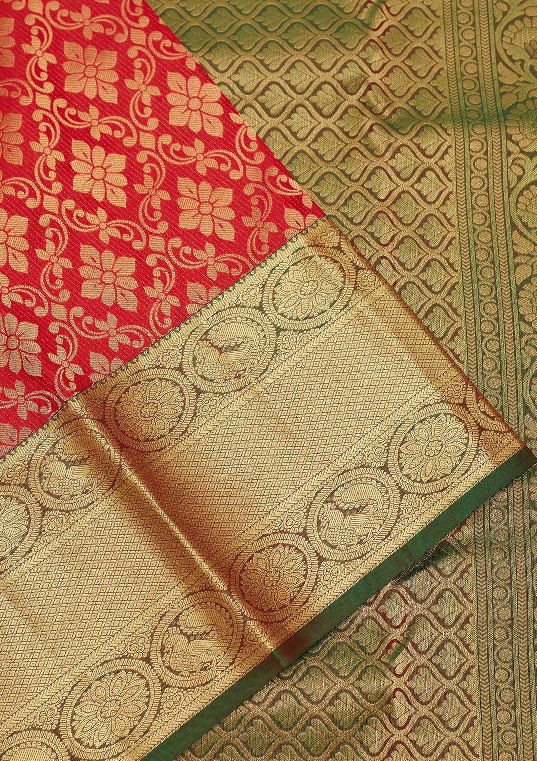 Red Zariwork Pure Silk Saree
