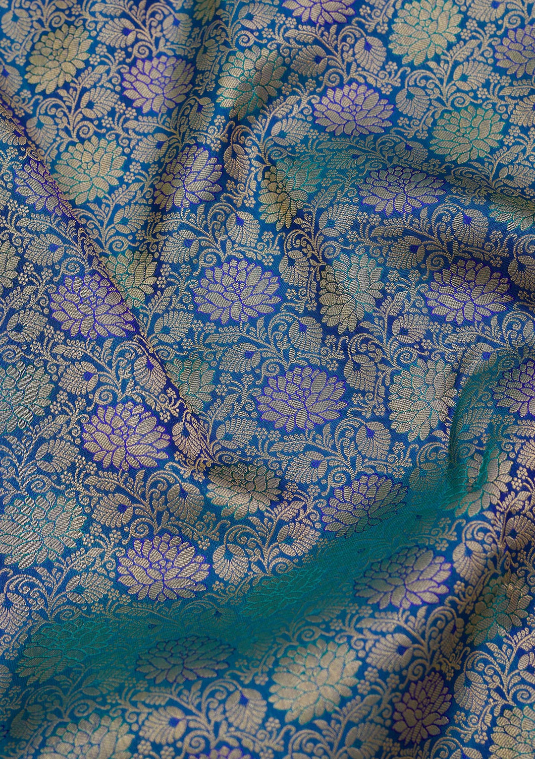 Royal Blue Zariwork Pure Silk Saree