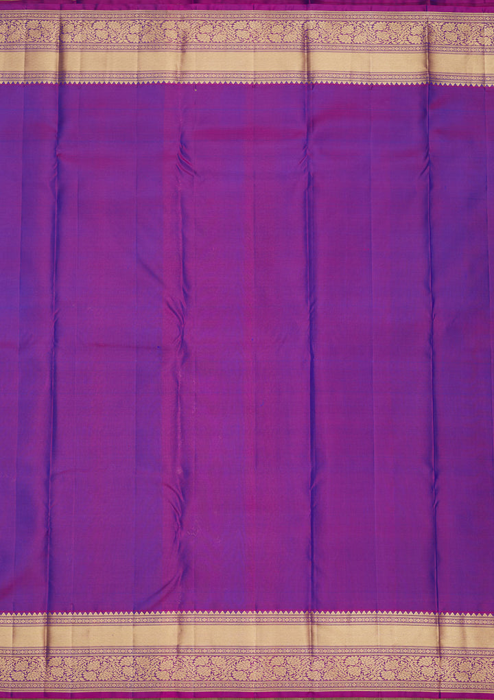 Royal Blue Zariwork Pure Silk Saree