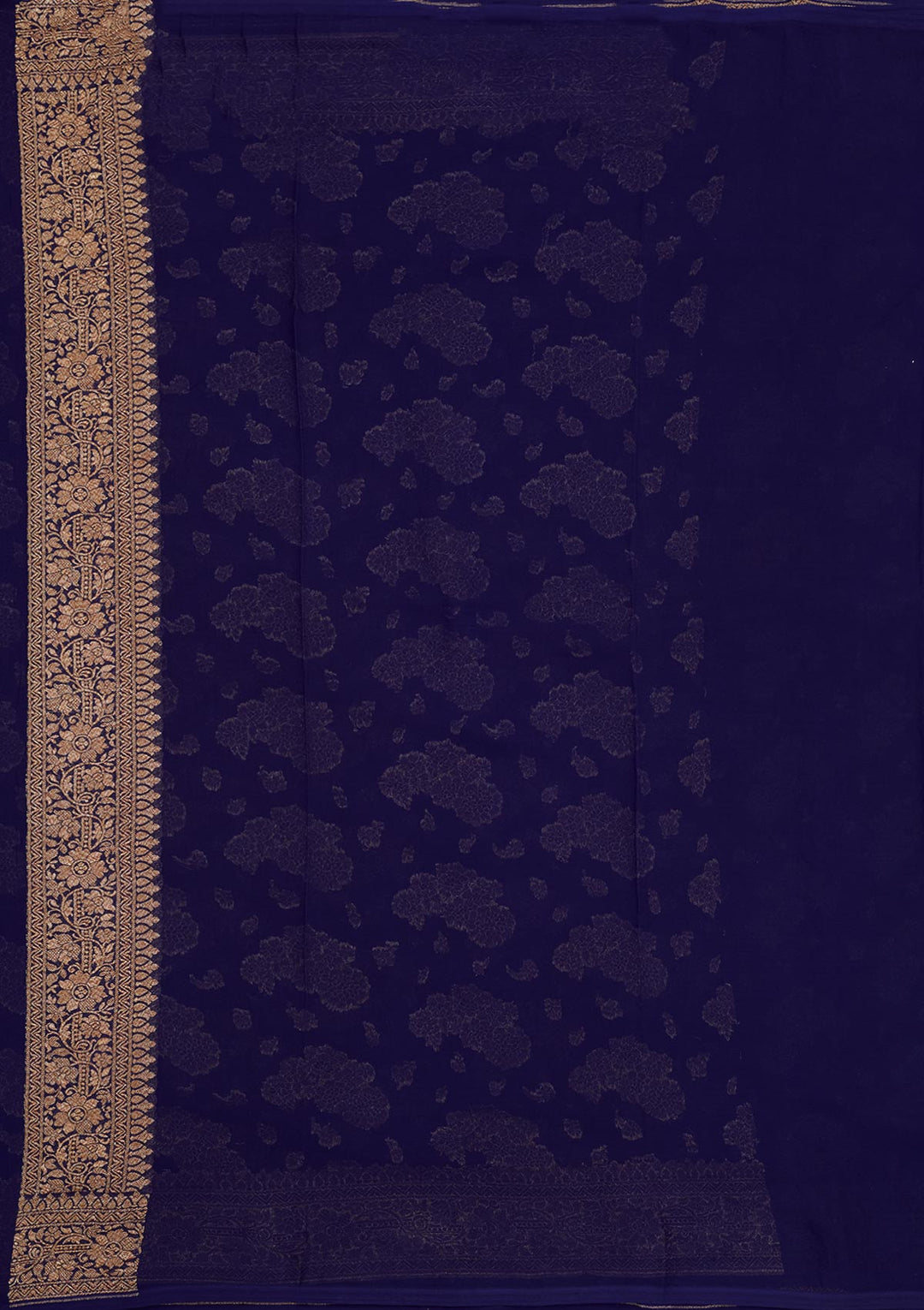 Royal Blue Zariwork Pure Silk Saree