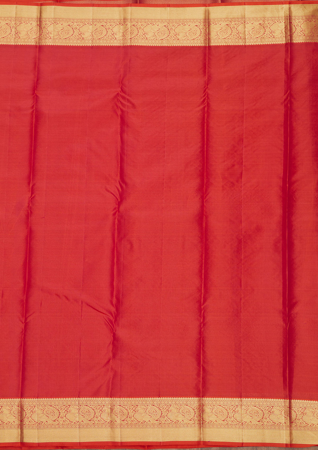 Rust Zariwork Pure Silk Saree