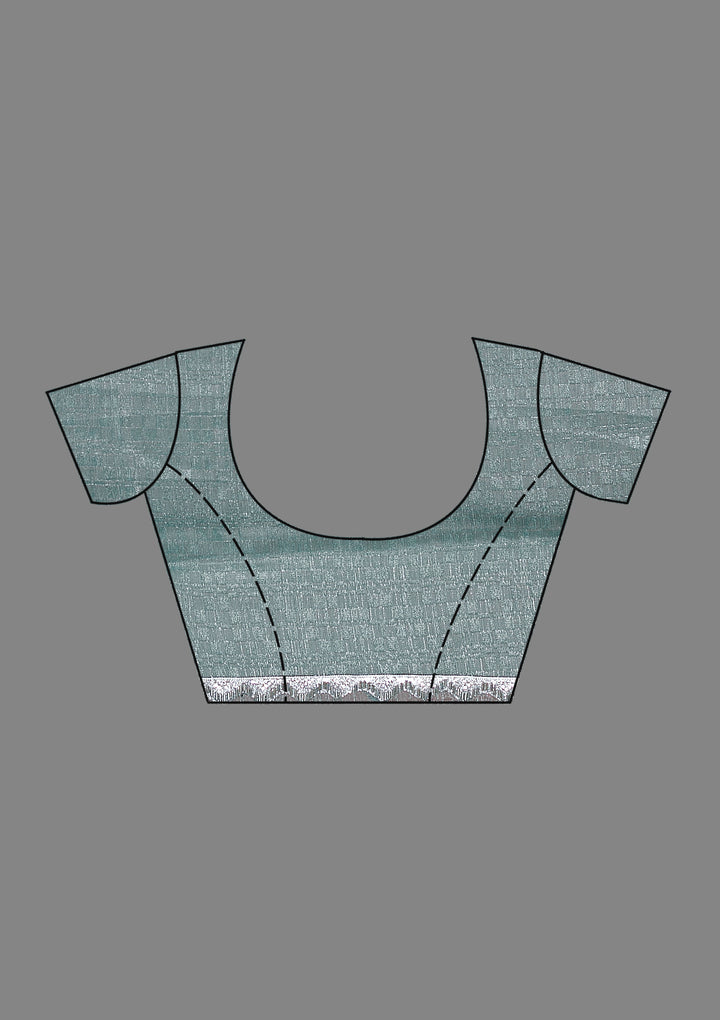Sea Green Cutdana Tissue Saree