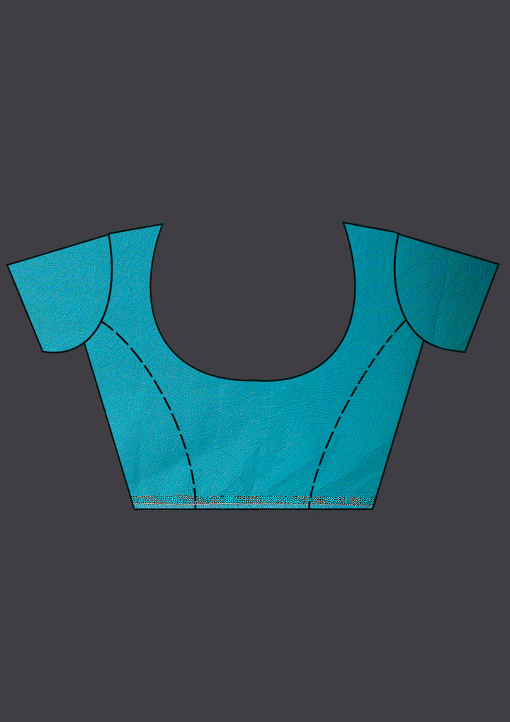 Sea Green Swarovski Satin Saree