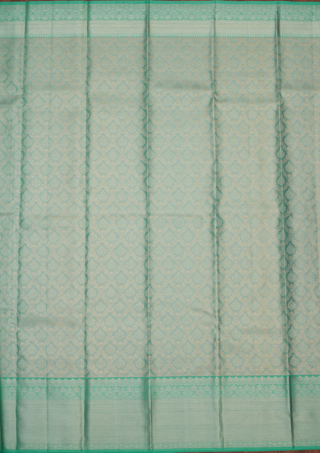 Sky Blue Tissue Jaal Saree With Matching Blouse Piece
