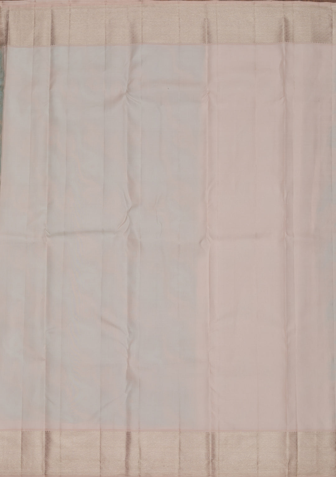 Sky Blue Tissue Jaal Silver Zariwork Saree With Matching Blouse Piece
