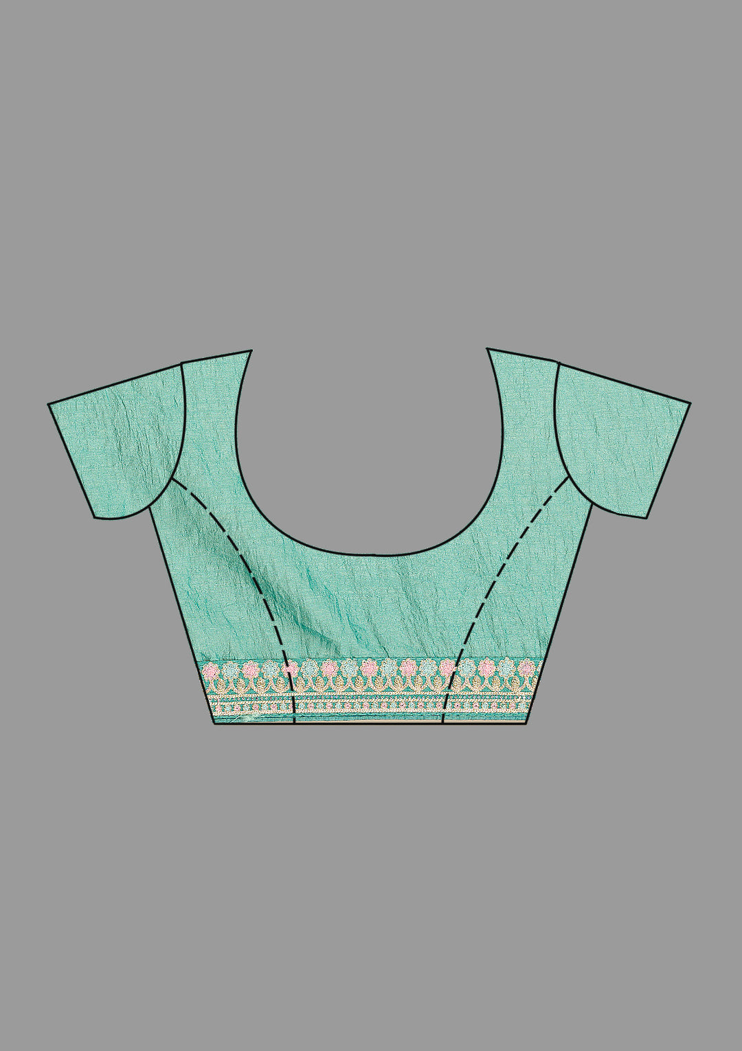 Rama Green Zariwork Soft Silk Saree