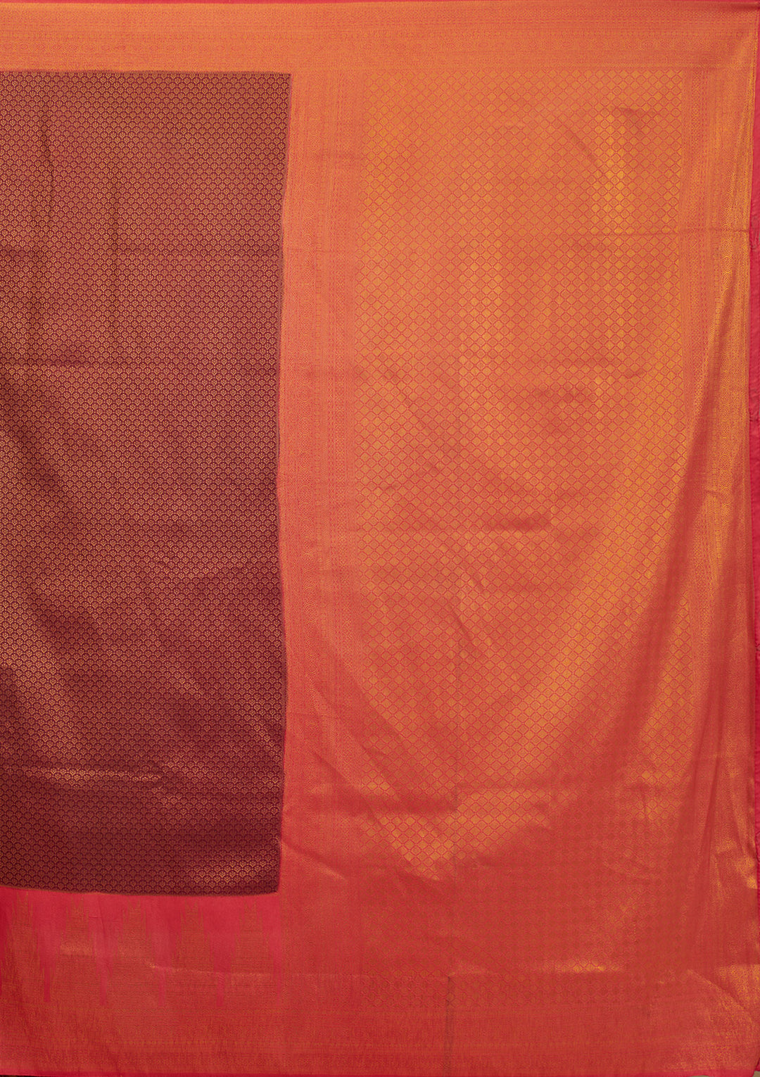 Wine Zariwork Art Silk Saree