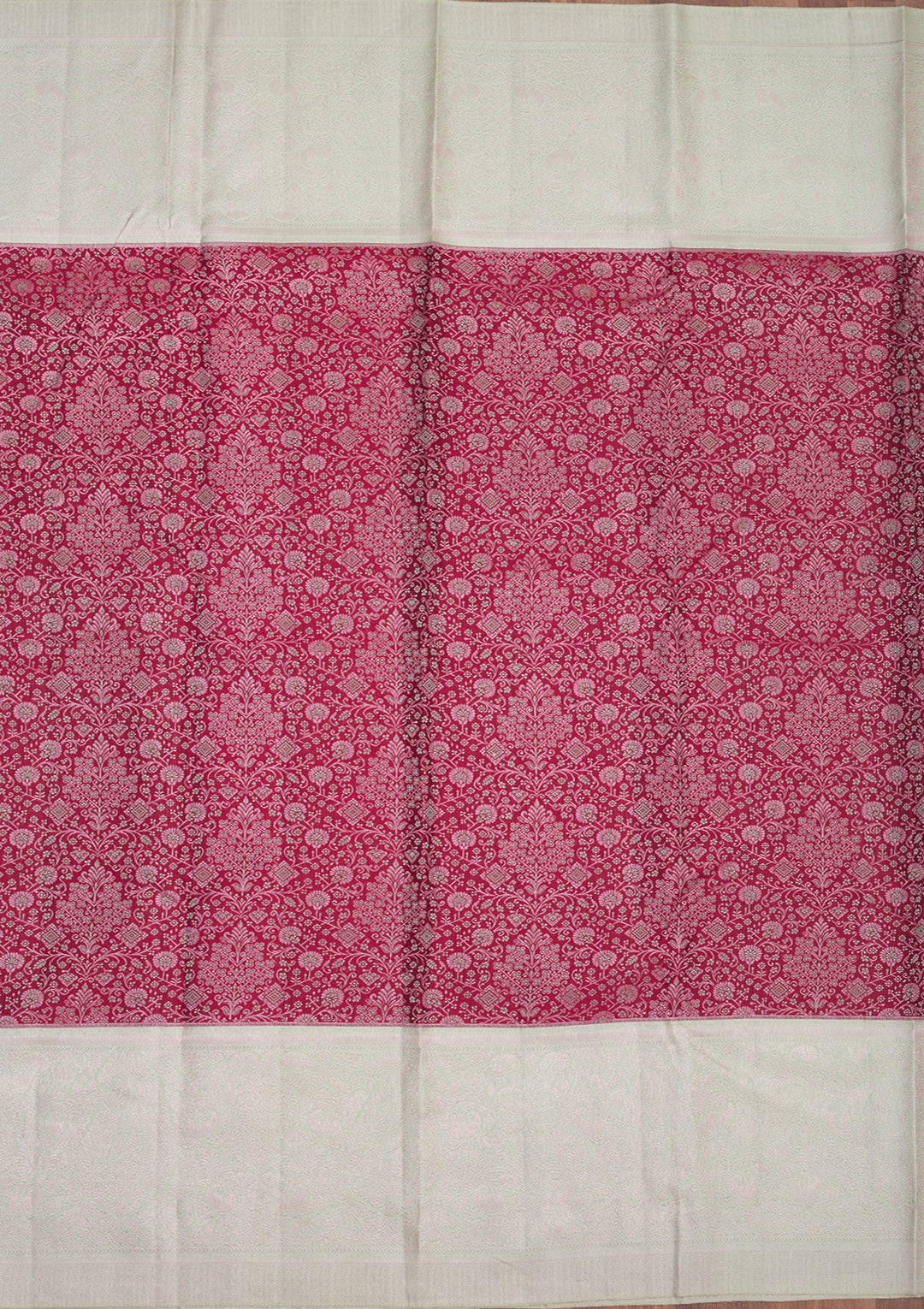 Wine Zariwork Pure Silk Saree
