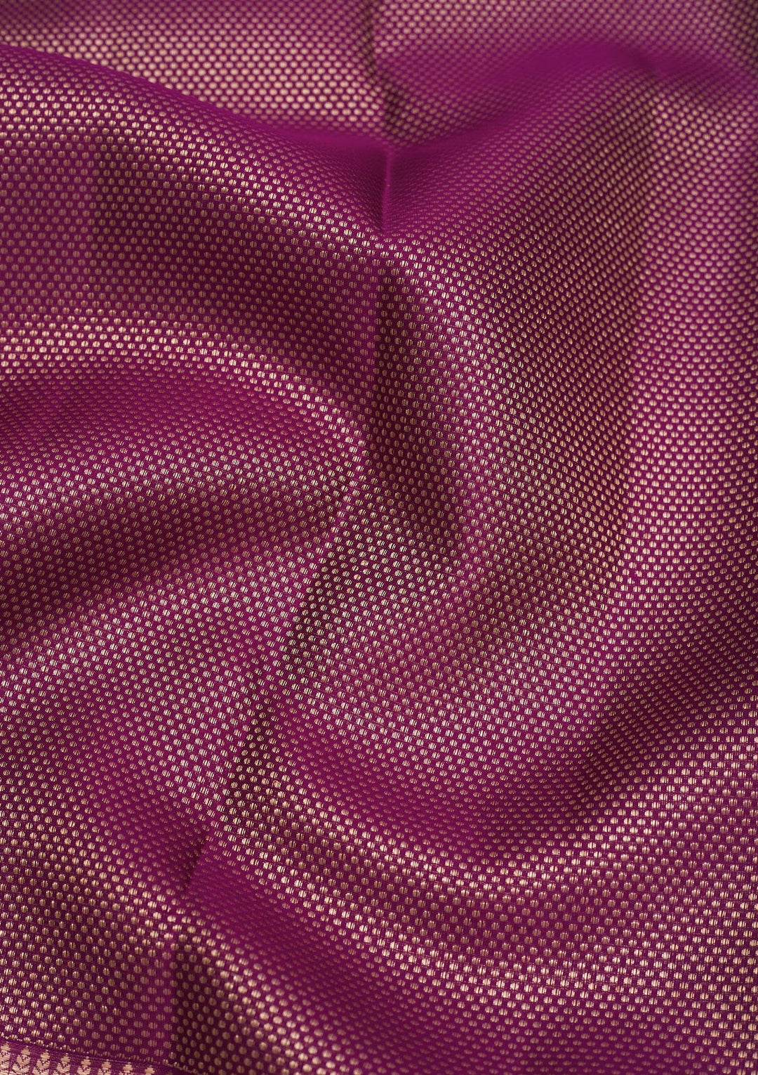 Wine Silk Jaal Gold Zariwork Saree With Matching Blouse Piece