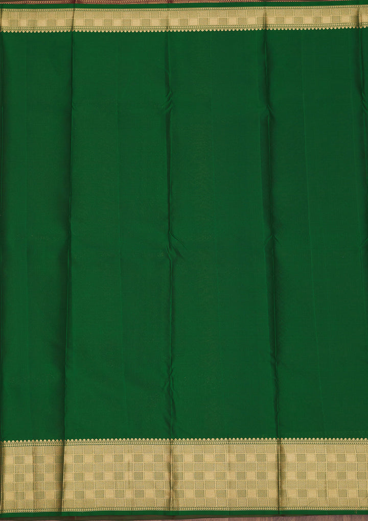 Wine Silk Jaal Gold Zariwork Saree With Matching Blouse Piece