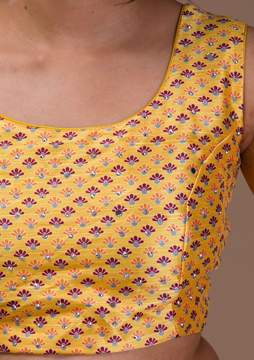 Yellow Stonework Banarasi Readymade Lehenga