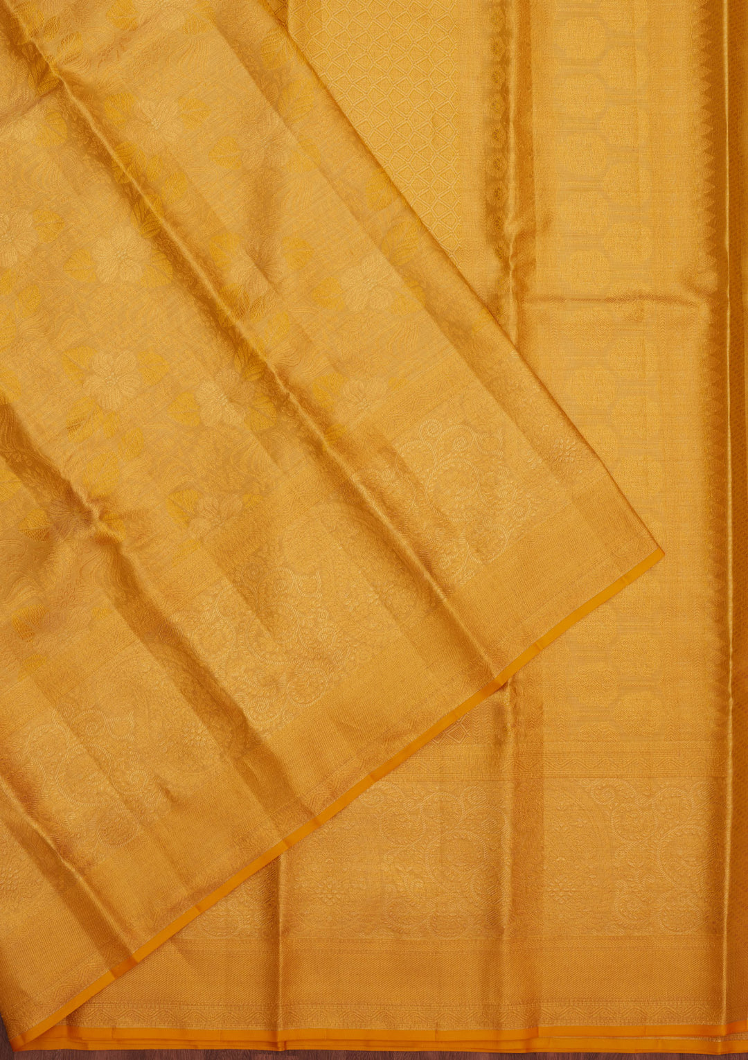 Yellow Zariwork Pure Silk Saree
