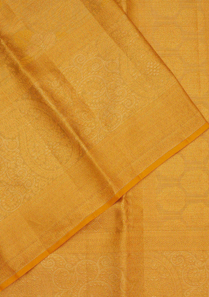 Yellow Zariwork Pure Silk Saree