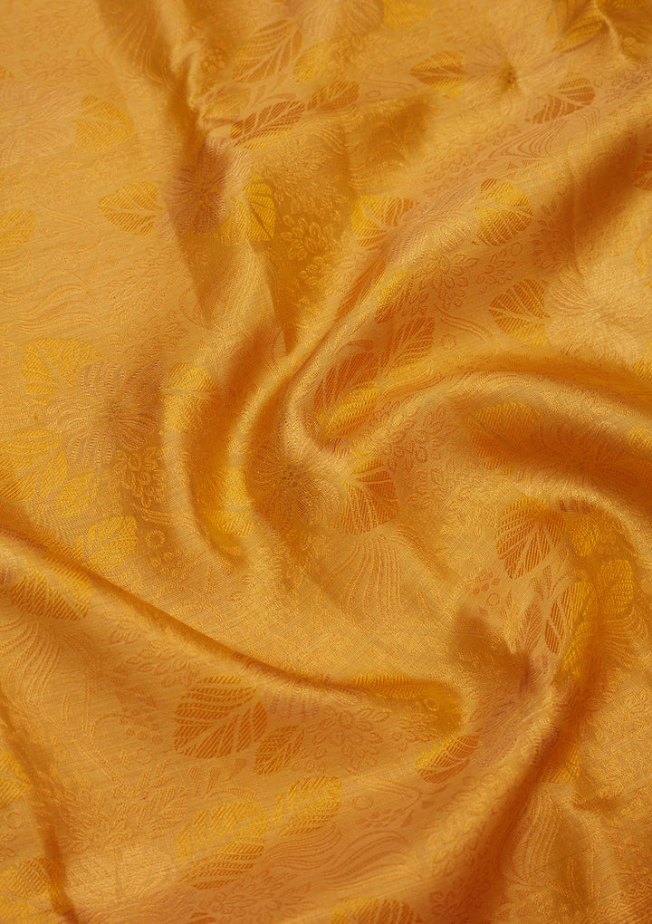 Yellow Zariwork Pure Silk Saree