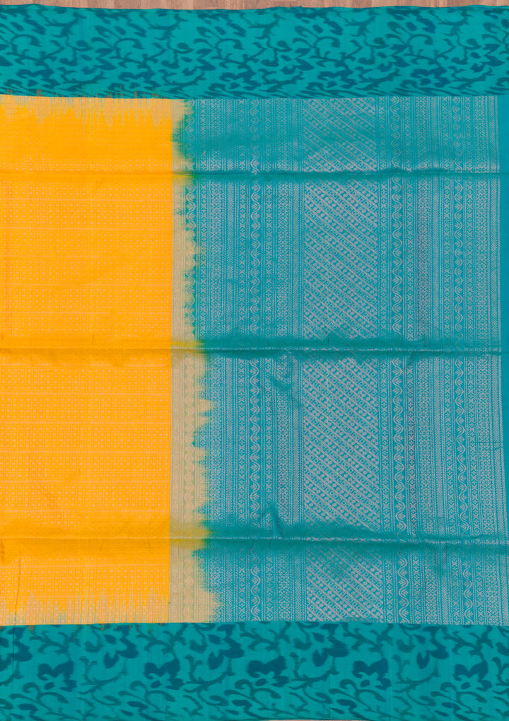 Yellow Zariwork Pure Silk Saree