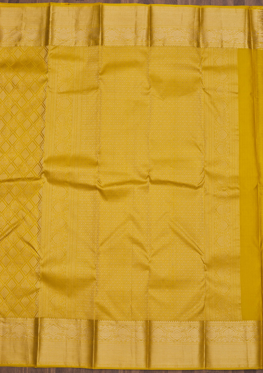 Yellow Zariwork Pure Silk Saree