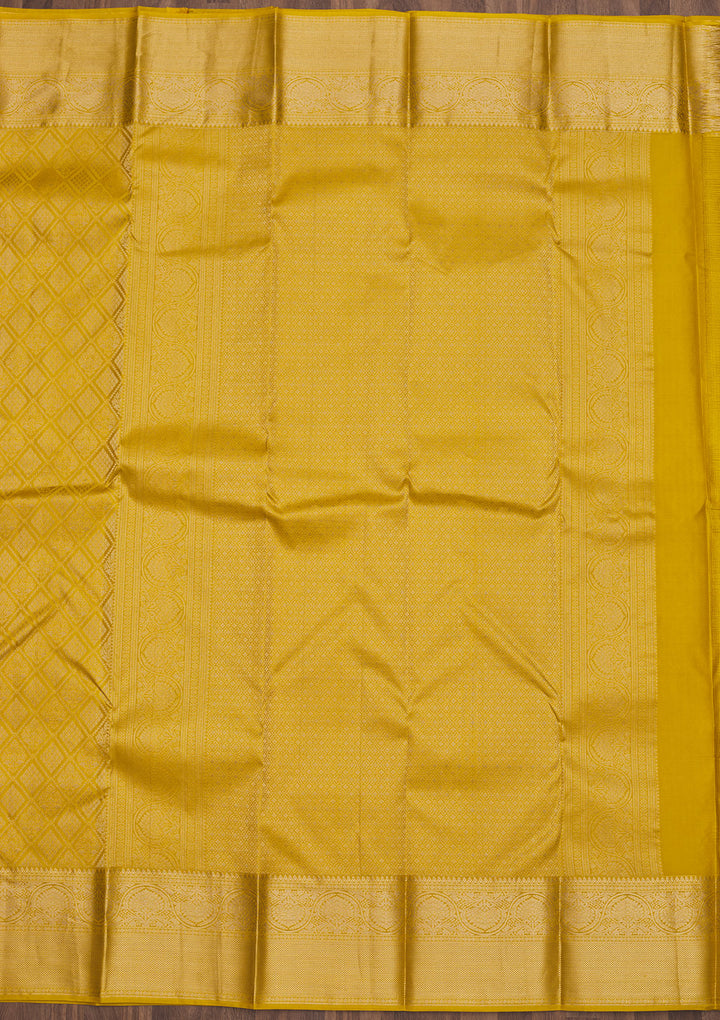 Yellow Zariwork Pure Silk Saree