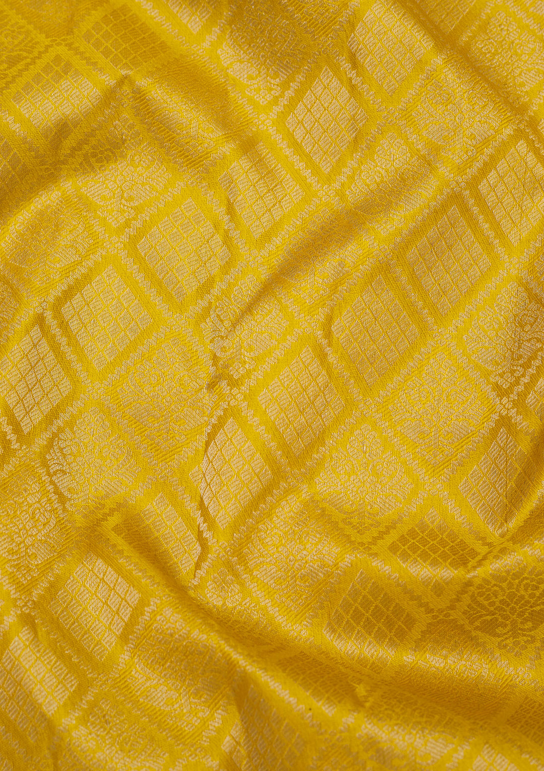 Yellow Zariwork Pure Silk Saree