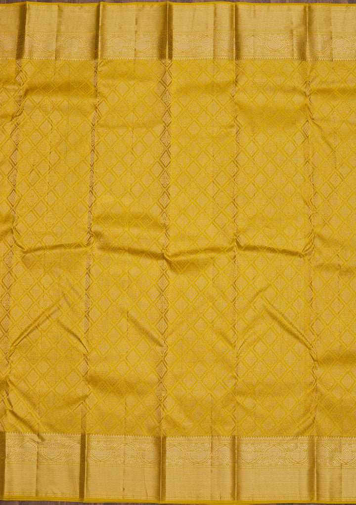 Yellow Zariwork Pure Silk Saree