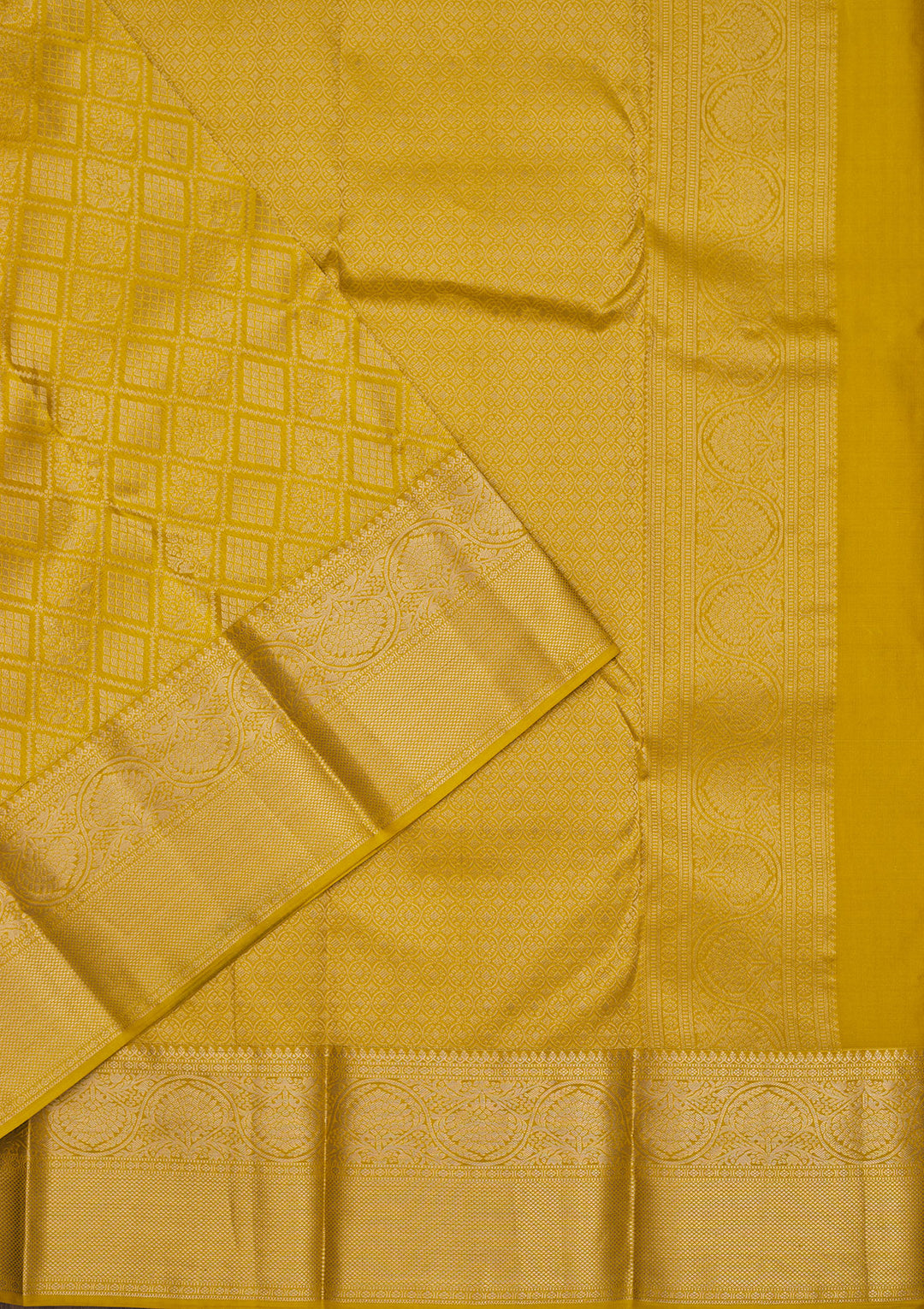 Yellow Zariwork Pure Silk Saree