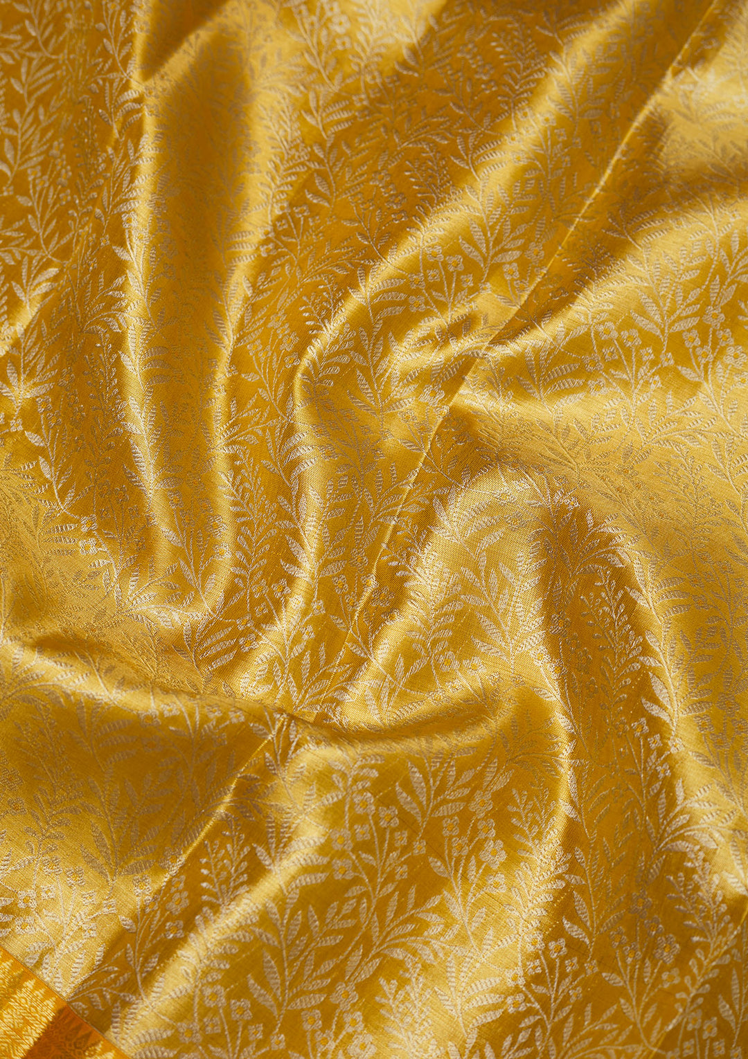 Yellow Zariwork Pure Silk Saree