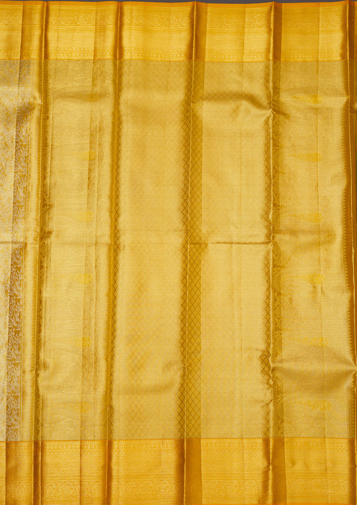 Yellow Zariwork Pure Silk Saree