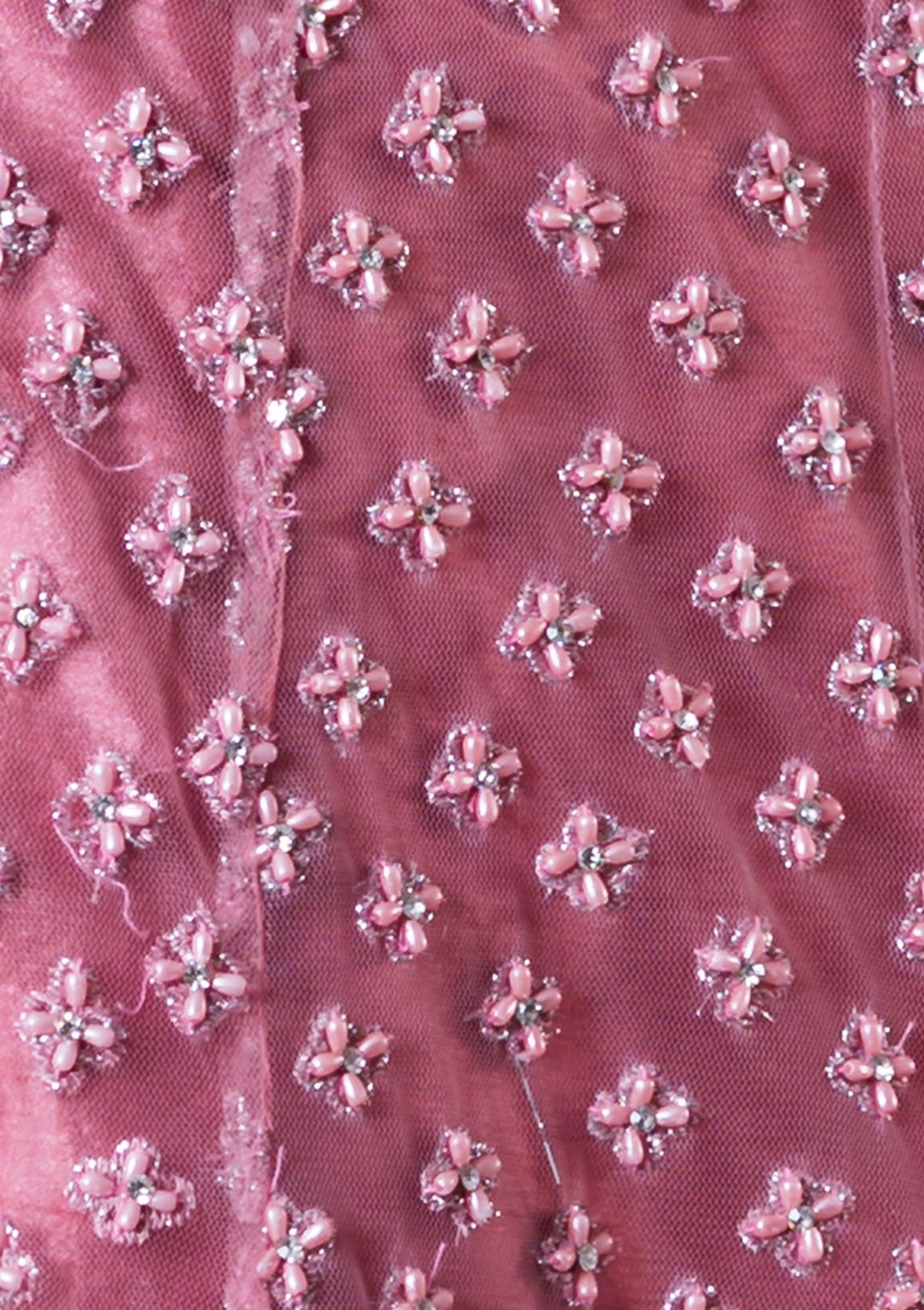 Pink Stonework Net Designer Lehenga-Koskii