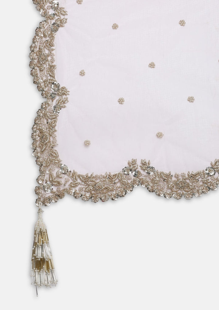 Magenta Zardozi Raw Silk Designer Lehenga-Koskii