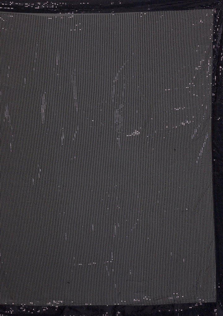 Black Sequins Georgette Saree-Koskii