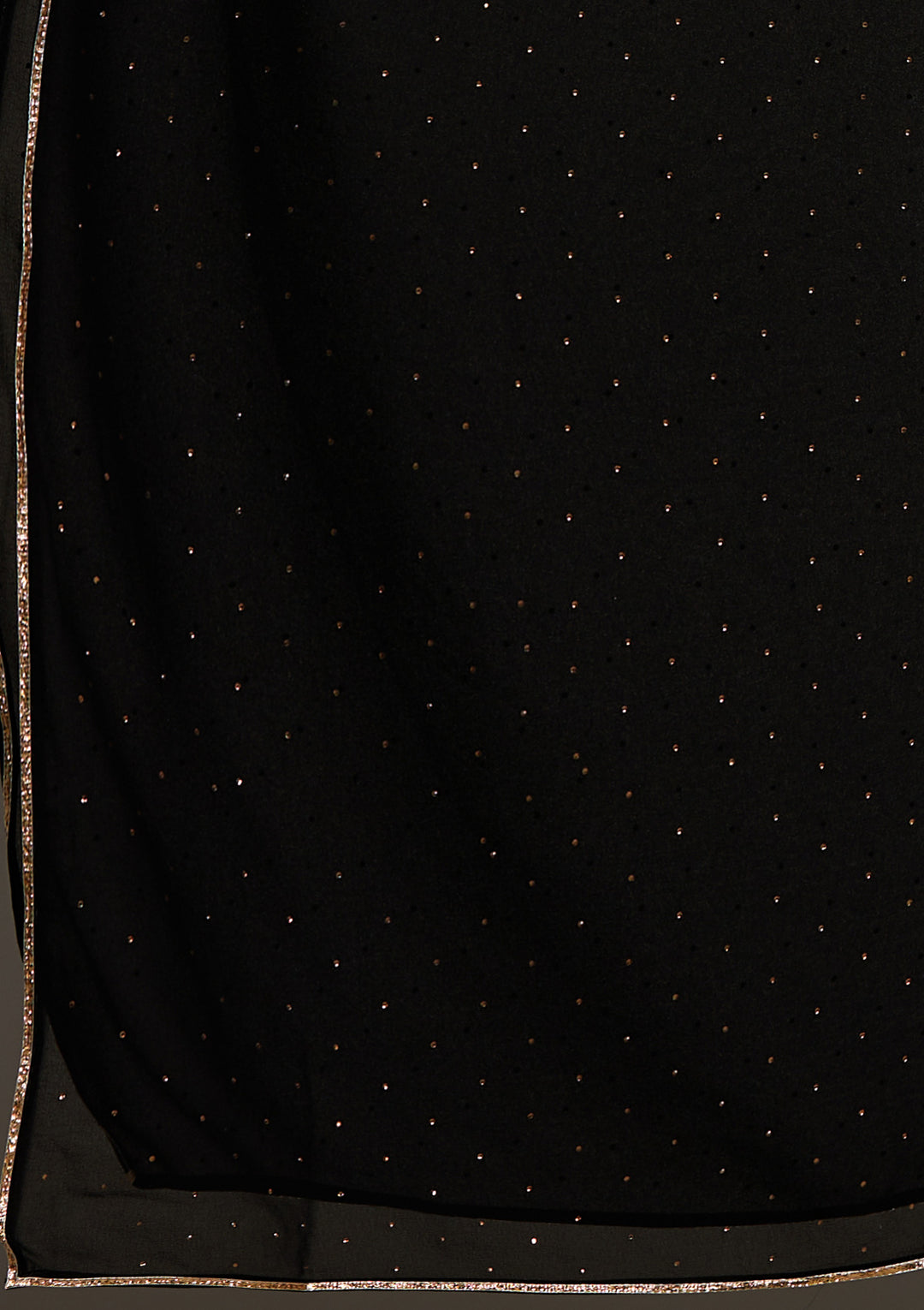 Black Threadwork Georgette Salwar Suit-Koskii