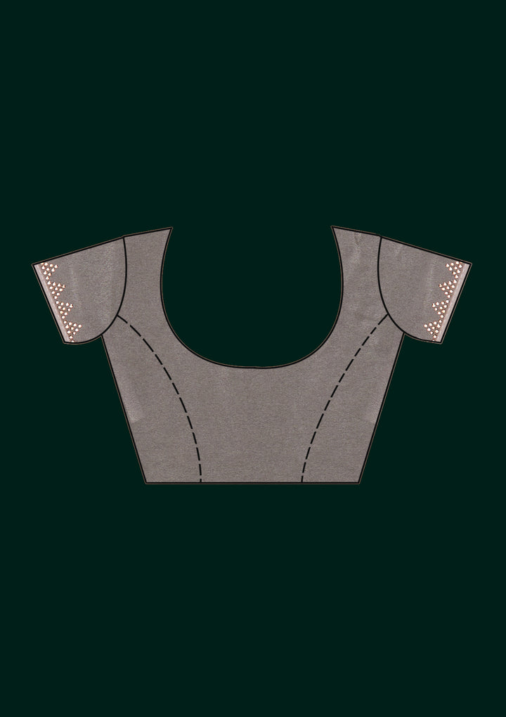 Mauve Swarovski Shimmer Designer Saree - Koskii